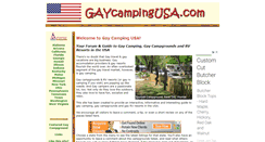 Desktop Screenshot of gaycampingusa.com